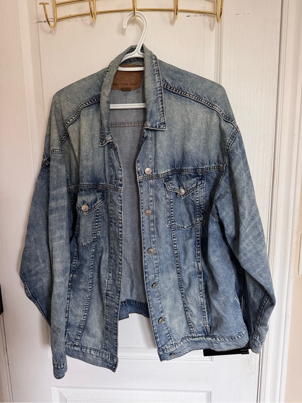 American Eagle Outfitters Light Blue Denim Jacket